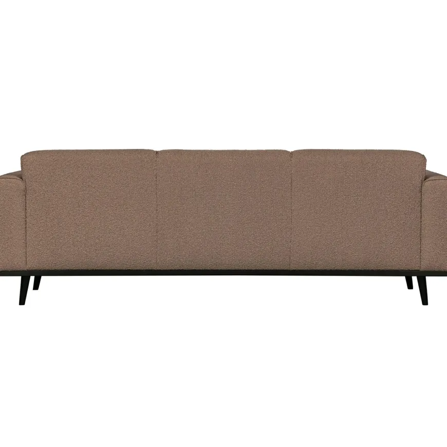 Woood Statement 3-zits bank 230 cm bouclé nougat