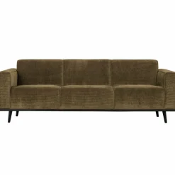 Woood Statement 3-zits bank 230 cm brede platte rib rock