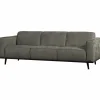 Woood Statement 3-zits bank 230 cm structure velvet frost