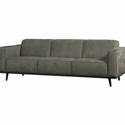 Woood Statement 3-zits bank 230 cm structure velvet frost