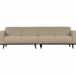 Woood Statement 4-zits bank 280 cm bouclé beige