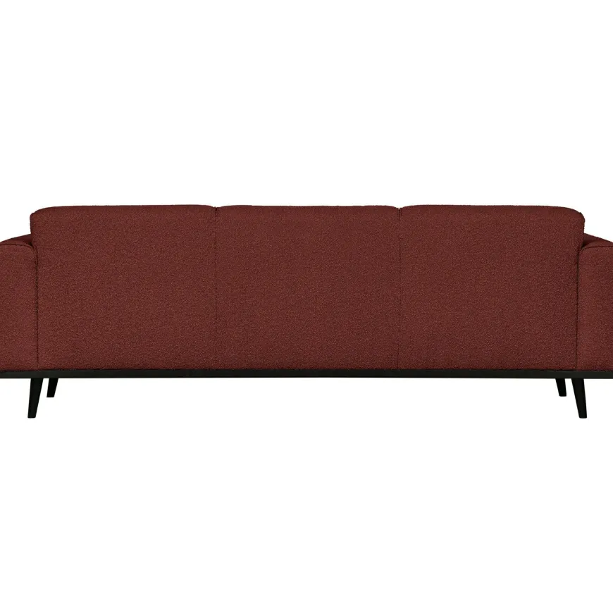 Woood Statement 3-zits bank 230 cm bouclé chestnut