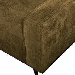 Woood Statement 3-zits bank 230 cm structure velvet brass