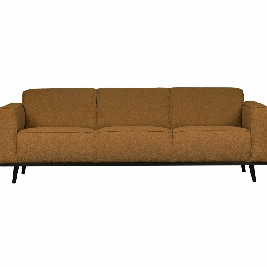 Woood Statement 3-zits bank 230 cm bouclé butter