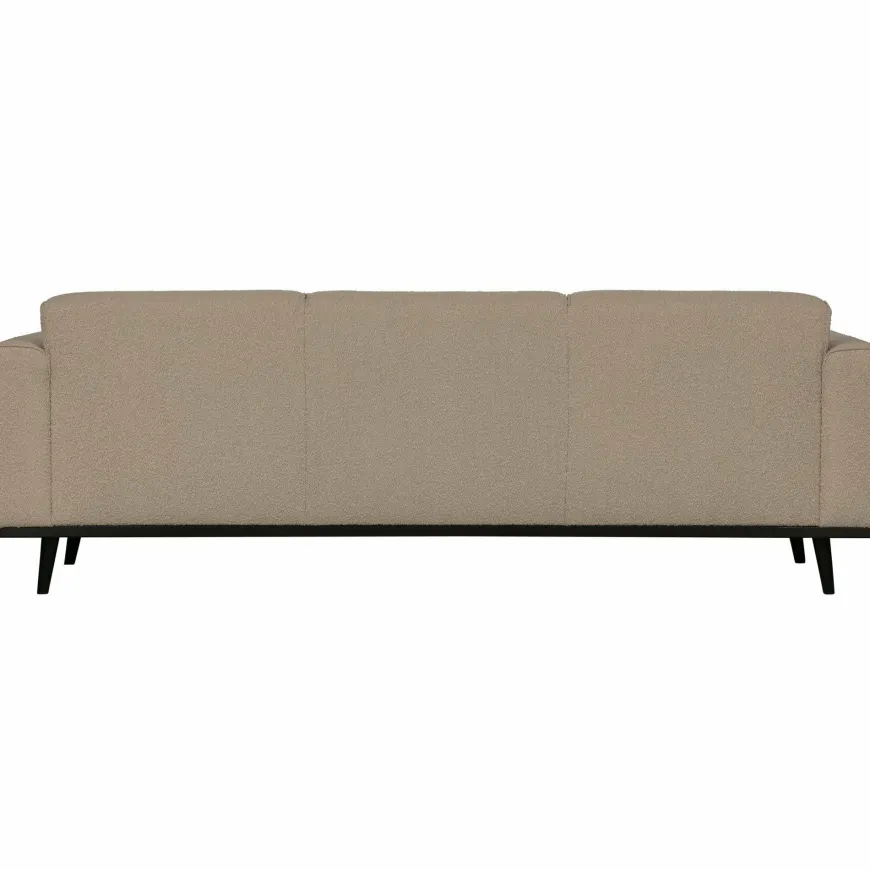 Woood Statement 3-zits bank 230 cm bouclé beige