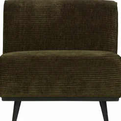Woood Statement 1-zits element brede platte rib warm groen