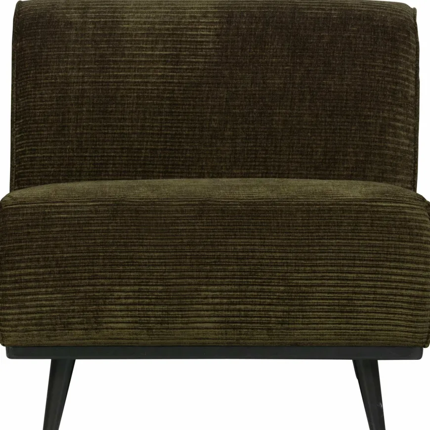 Woood Statement 1-zits element brede platte rib warm groen
