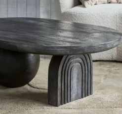Woood Steppe Salontafel Mango Hout Zwart