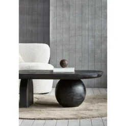 Woood Steppe Salontafel Mango Hout Zwart