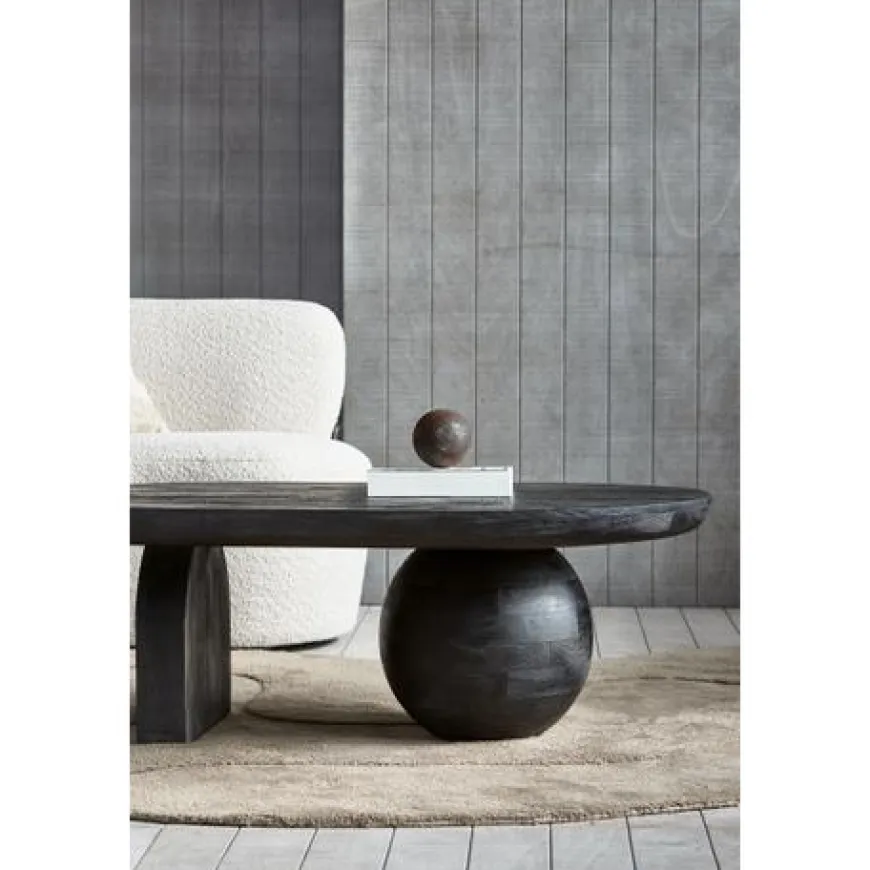 Woood Steppe Salontafel Mango Hout Zwart