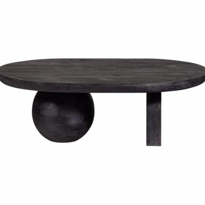 Woood Steppe Salontafel Mango Hout Zwart