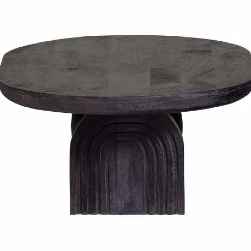 Woood Steppe Salontafel Mango Hout Zwart