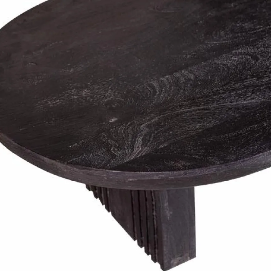 Woood Steppe Salontafel Mango Hout Zwart