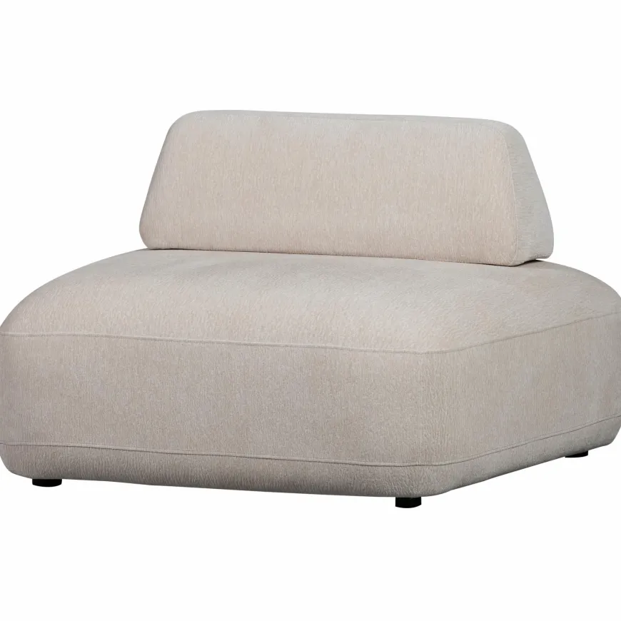 Woood Sterck fauteuil met verplaatsbare rugleuning zand