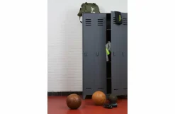 Woood Stijn Hoog 2drs Lockerkast Steel Grey [fsc]