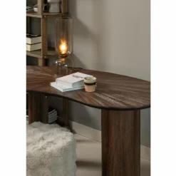 Woood Sun organische sidetable/bureau recycled teak bruin