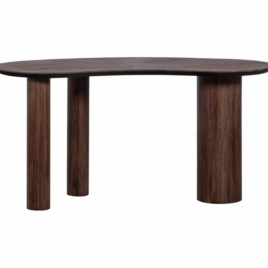 Woood Sun organische sidetable/bureau recycled teak bruin