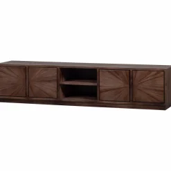 Woood Sun tv meubel met open vak recycled teak bruin