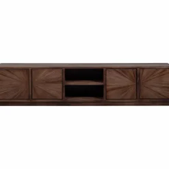 Woood Sun tv meubel met open vak recycled teak bruin