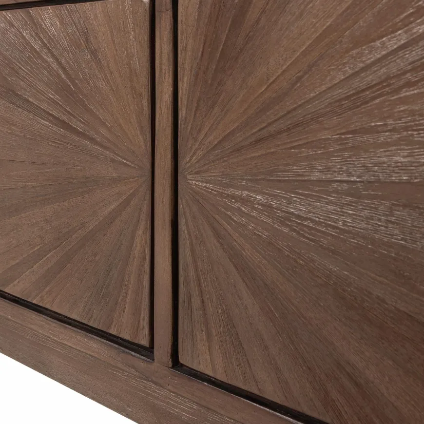 Woood Sun tv meubel met open vak recycled teak bruin