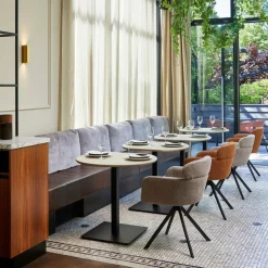 Woood Tablo bistro tafel eindstuk vingerlas 80x74cm dakargrau [fsc]