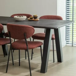 Woood Tablo eettafel afgerond vingerlas 160x90cm mystic brown [fsc]
