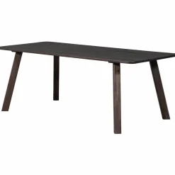 Woood Tablo eettafel afgerond vingerlas 200x90cm mystic brown [fsc]