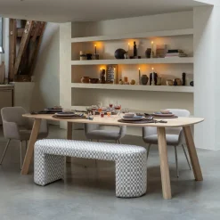 Woood Tablo eettafel deens ovaal dl 220x100cm transparant [fsc]