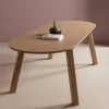 Woood Tablo eettafel ovaal vingerlas 220x90cm pebble grey [fsc]