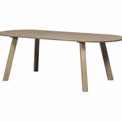 Woood Tablo eettafel ovaal vingerlas 220x90cm pebble grey [fsc]
