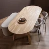 Woood Tablo eettafel ovaal vingerlas 220x90cm transparant [fsc]