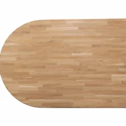 Woood Tablo eettafel ovaal vingerlas 220x90cm transparant [fsc]