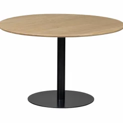 Woood Tablo eettafel rond vingerlas 120cm transparant [fsc]