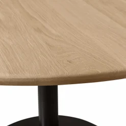 Woood Tablo eettafel rond vingerlas 120cm transparant [fsc]