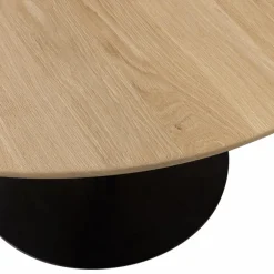 Woood Tablo eettafel rond vingerlas 120cm transparant [fsc]