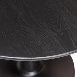 Woood Tablo eettafel rond vingerlas o80cm blacknight [fsc]