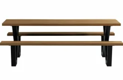 Woood Tablo Outdoor Picknicktafel Naturel Met X-poot Metaal [fsc]