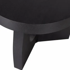 Woood Tala bijzettafel mdf fineer zwart ø45cm