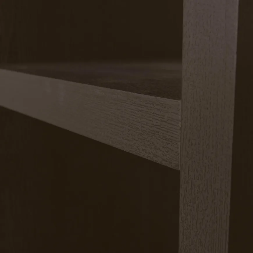 Woood Timo open kast mdf donkerbruin 195x100x40cm