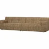 Woood Timor 4-zits bank caramel melange