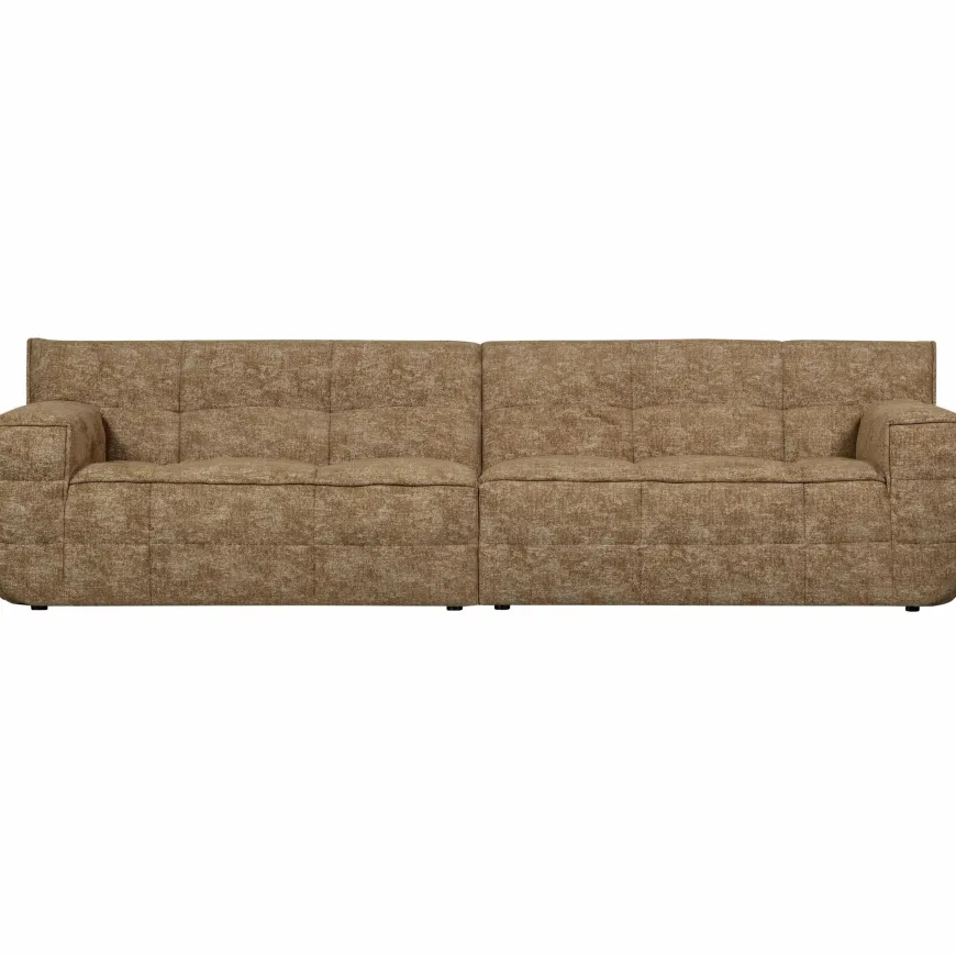 Woood Timor 4-zits bank caramel melange