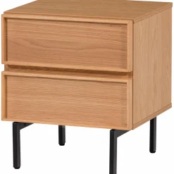 Woood Tours Ladekast/Nachtkastje 2 Lades Melamine/Mdf Naturel