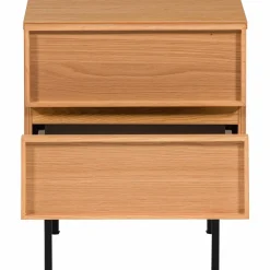 Woood Tours Ladekast/Nachtkastje 2 Lades Melamine/Mdf Naturel