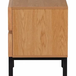 Woood Tours Ladekast/Nachtkastje 2 Lades Melamine/Mdf Naturel