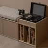 Woood TURNER platenkast grenen mud [fsc]