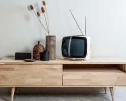 Woood Tygo Tv Meubel 150 Eiken Met Retro Poten [fsc]