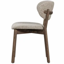 Woood Udar eetkamerstoel met houten frame donkerbruin