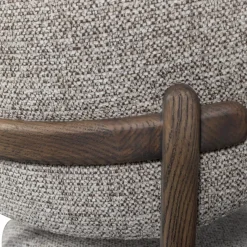 Woood Udar eetkamerstoel met houten frame donkerbruin