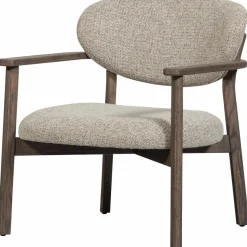 Woood Udar fauteuil met houten frame donkerbruin
