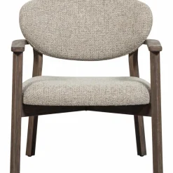 Woood Udar fauteuil met houten frame donkerbruin